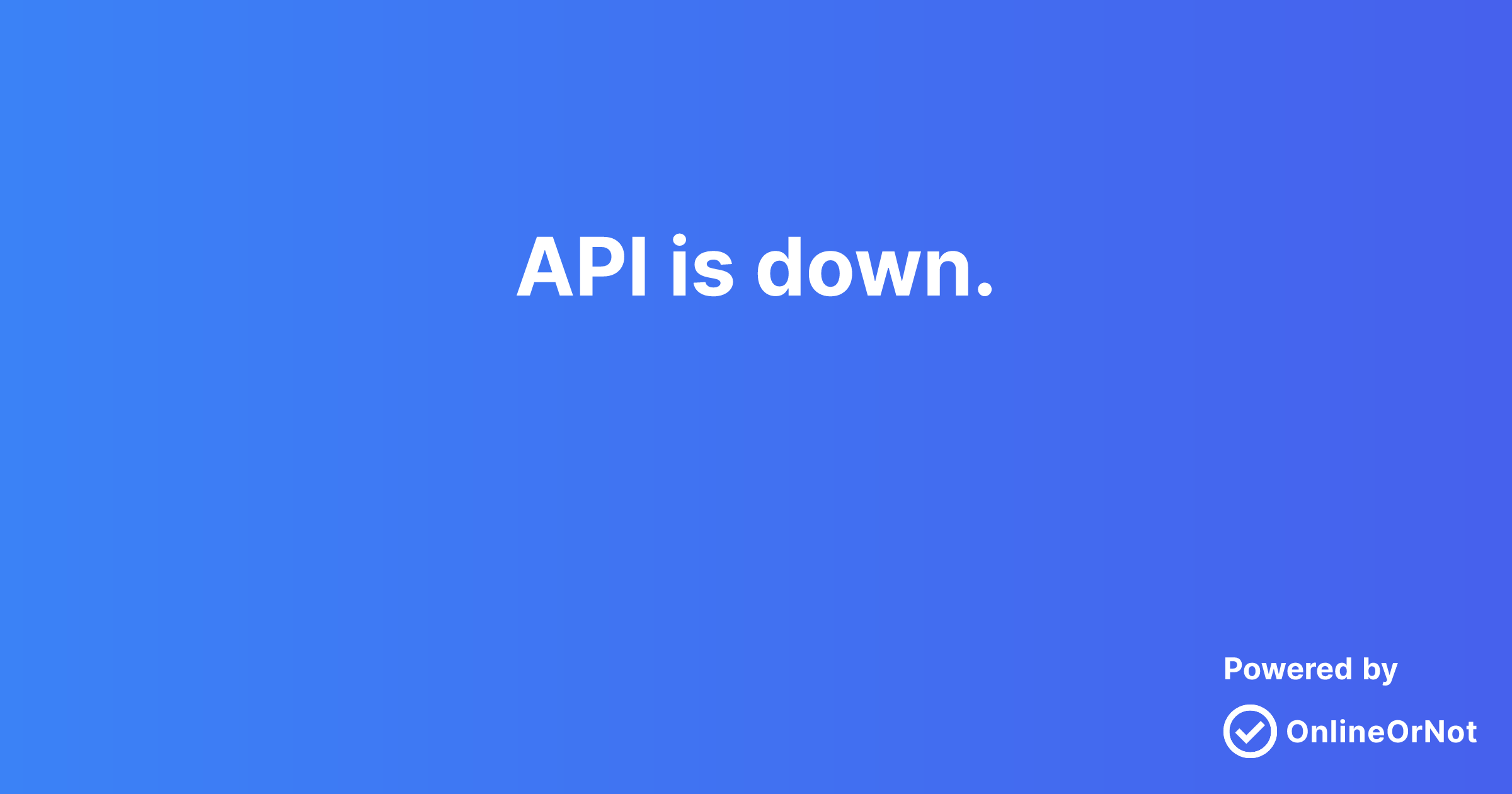 API is down. | Casterlabs Status