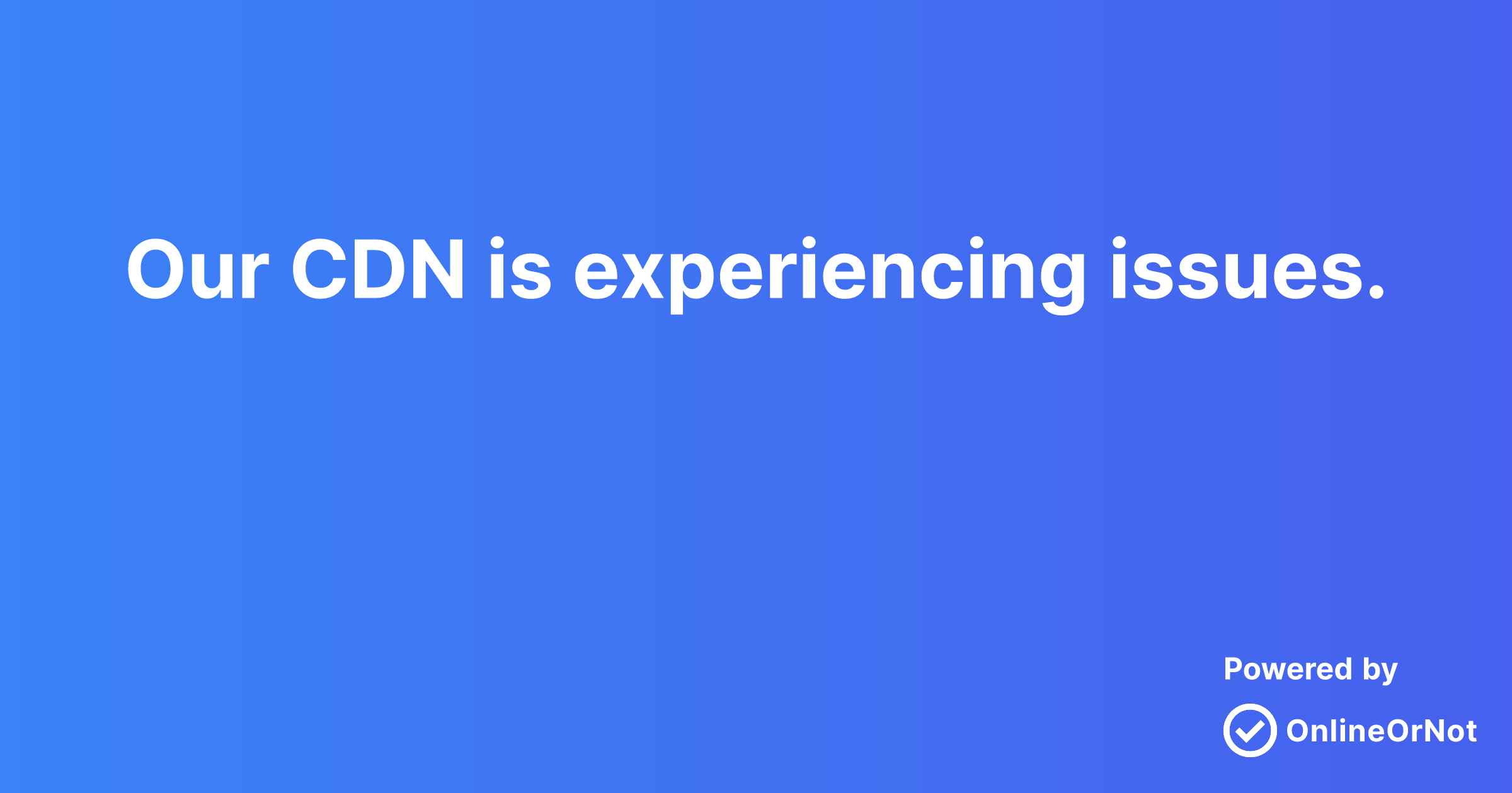 Our cdn is experiencing issues casterlabs status